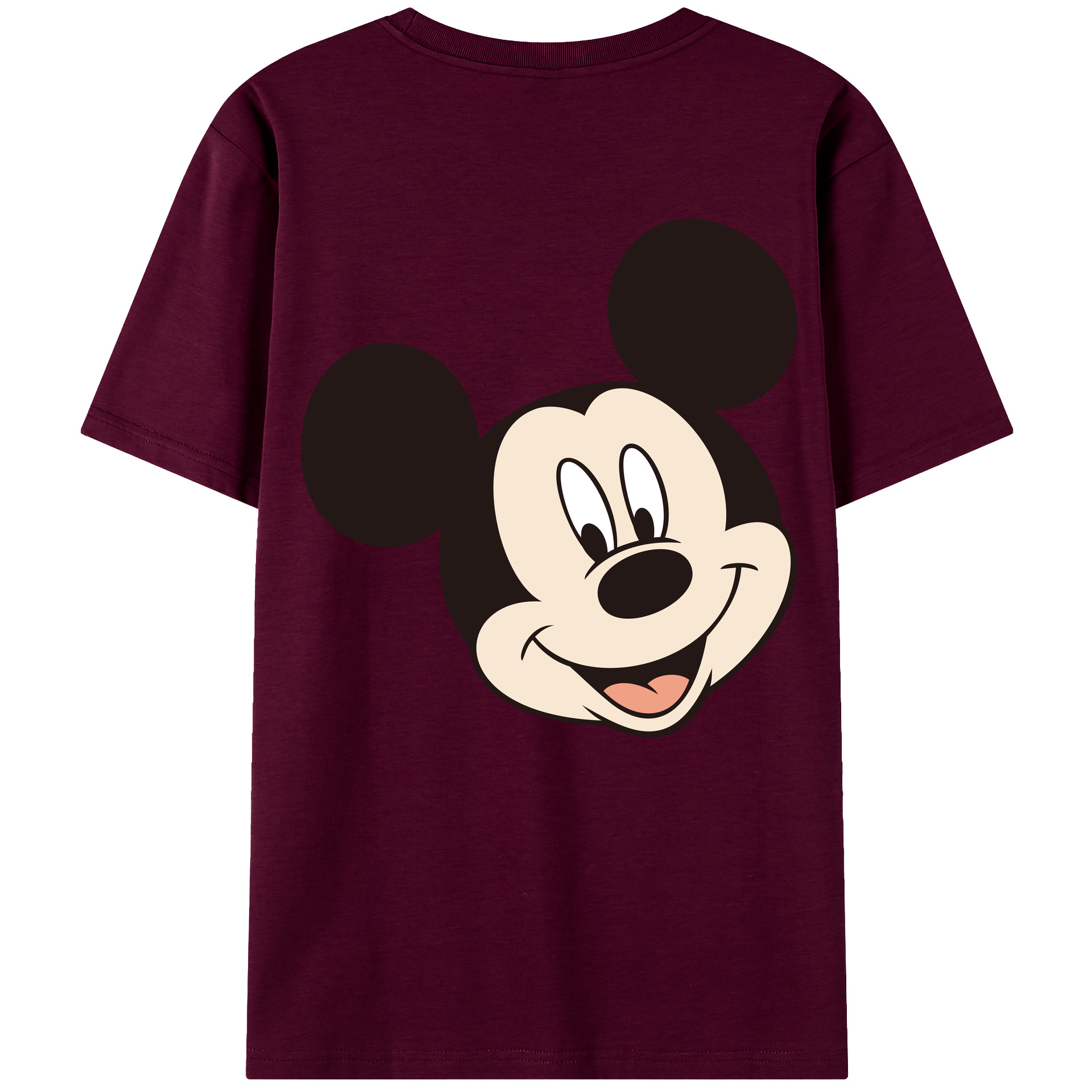 （画像用） ミッキーマウス Mickey Mouse レディース半袖Tシャツ(バックプリント)